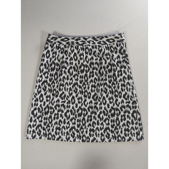Talbots Petite 2P Leopard Print Skirt A-Line Animal Pattern Career Casual - Picture 7 of 10